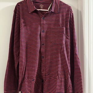 J. Crew Red and Blue Polo Shirt